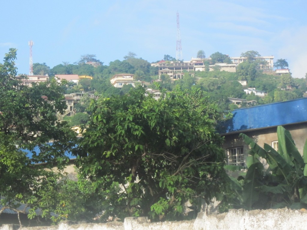 Not a mud hut in sight! Juba Hills, Freetown, Sierra Leone -- Freetown, Sierra Leone, July 2012 